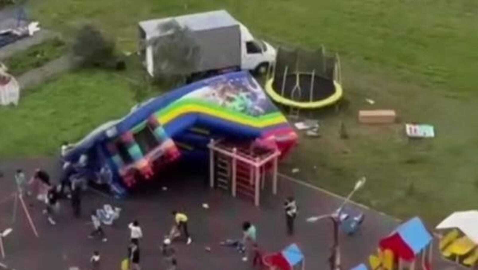 Батут аттракционы рөхсәтһеҙ эшләгән