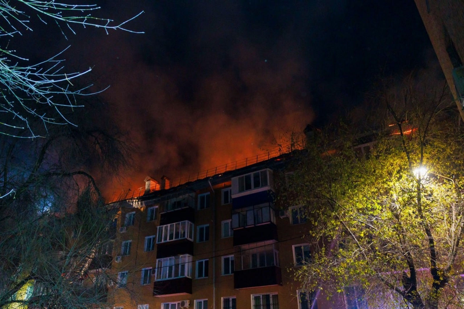 В Оренбурге произошел крупнейший за годы пожар