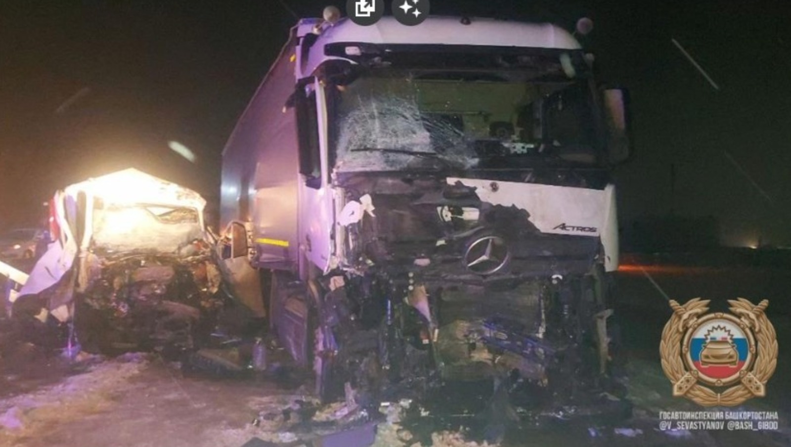 В Башкирии в ДТП с большегрузом погиб водитель «ГАЗели»